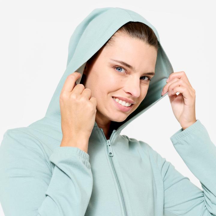 Produktbild Domyos Kapuzenjacke Damen - grün (XS)