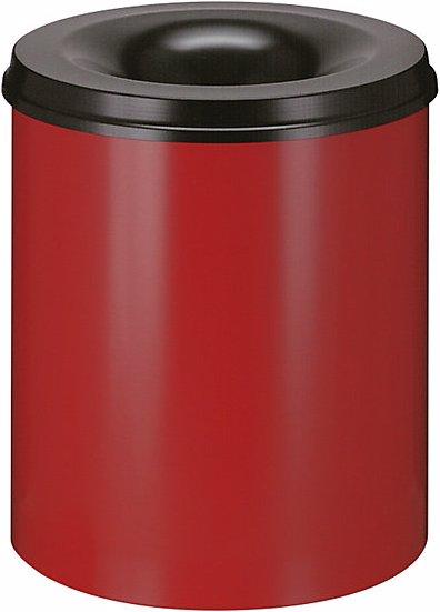 Vepa Bins Waste paper bin, self-extinguishing, capacity 80 l, HxØ 540 x 465 mm, body red / (80 l)