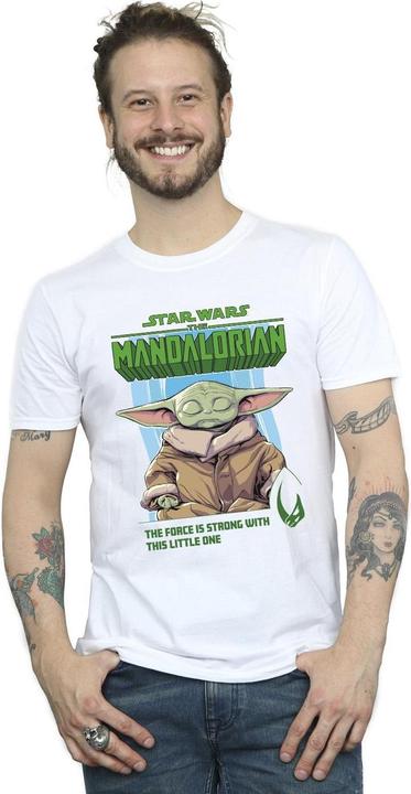 Actual product image Star Wars Mens The Mandalorian The Force Is Strong T-Shirt (XL)