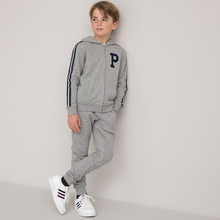 Actual product image La Redoute Collections Jogging suit with hooded sweatshirt & trousers (94)