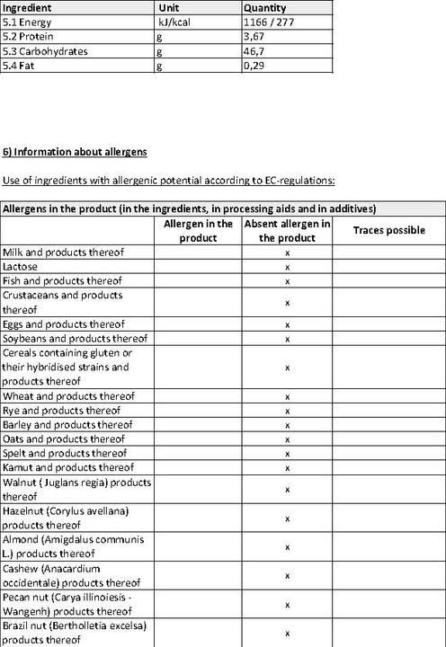 Valori nutrizionali e ingredienti Zimmerli Adaptogene Ashwagandha in polvere (BIO) (1 Pezzo/i, Polvere, 100 g)