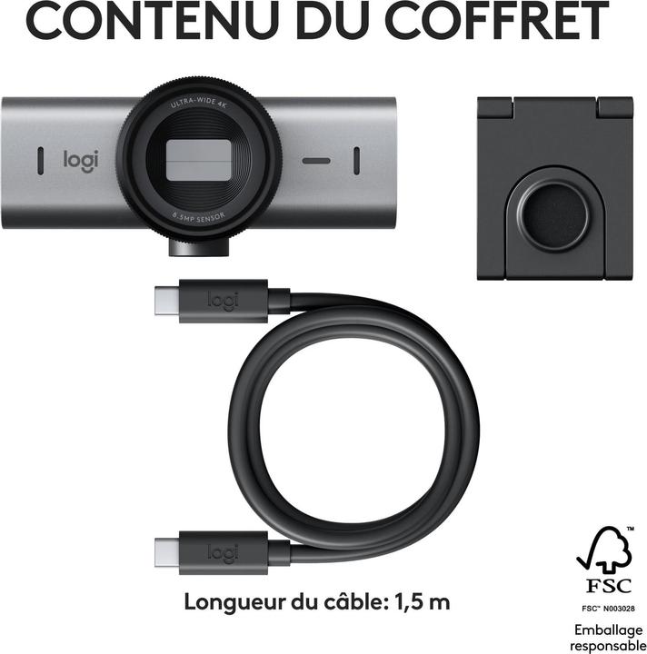 Immagine prodotto Logitech MX Brio 705 per le aziende (8.50 Mpx)