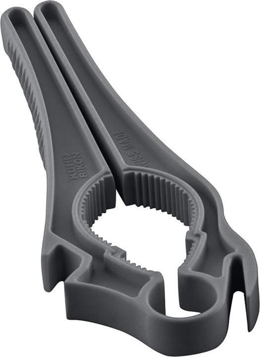 Immagine prodotto Kuhn Rikon Apriscatole svizzero 5 in 1 grigio (Apribottiglie con coperchio in plastica)