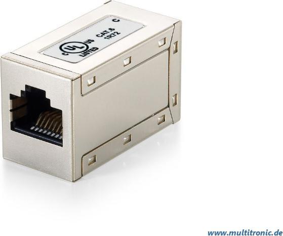 Produktbild equip Verbinder RJ45 1:1 B/B fuer Cat.6 Patchkabel vollgeschirmt Belegung 1:1 (Netzwerk Kupplung)