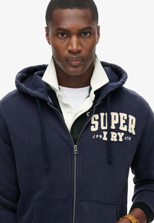 Immagine prodotto Superdry Giacca felpata Casual Vestibilità comoda Felpa con cappuccio atletica vintage con zip (M)