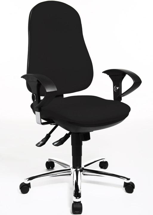 Image du produit Topstar Chaise de bureau "Support SY Deluxe", noir Housse : 100 % polypropylène, assise ergonomique et