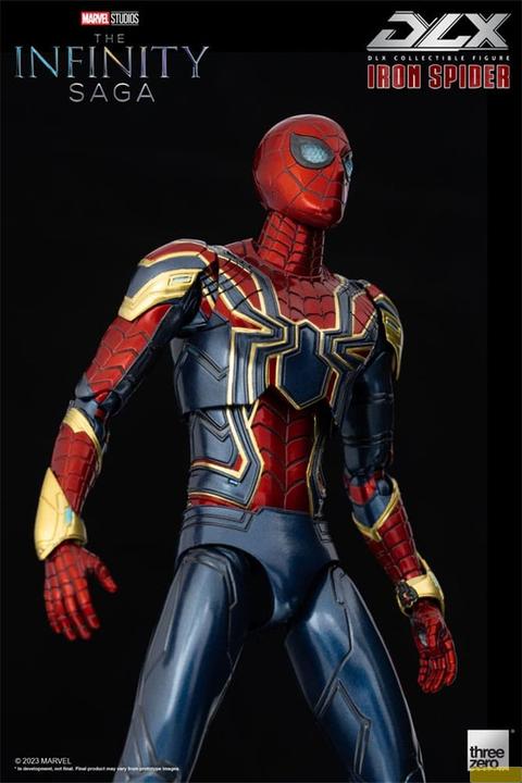 Actual product image ThreeZero Infinity Saga figurine 1/12 DLX Iron Spider 16 cm