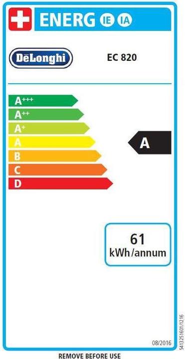 Etichetta energetica De'Longhi Ce 820.B