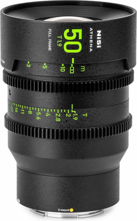 Image du produit Nisi 50mm ATHENA PRIME Full Frame Cinema Lens T1.9 (E Mount | No Drop In Filter) (Plein format)