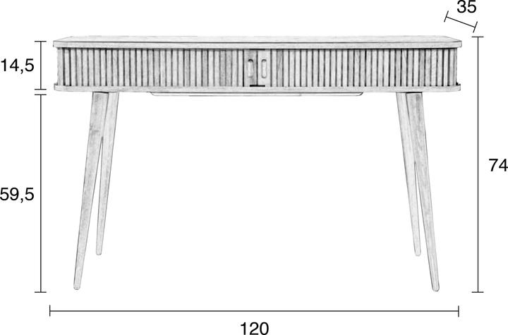 Immagine prodotto Zuiver Barbiere (120 x 35 x 74 cm)