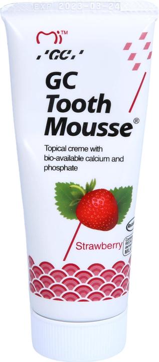 Image du produit Doc Johnson GC Tooth Mousse Fraise Crème, 40 g de dentifrice