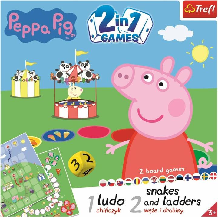 Actual product image Trefl PEPPA PIG Boardgame 2 in 1 "Pig Pepa (Chinese)
