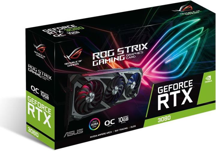 Image du produit ASUS GeForce ROG STRIX RTX 3080 O10G GAMING (10 Go)