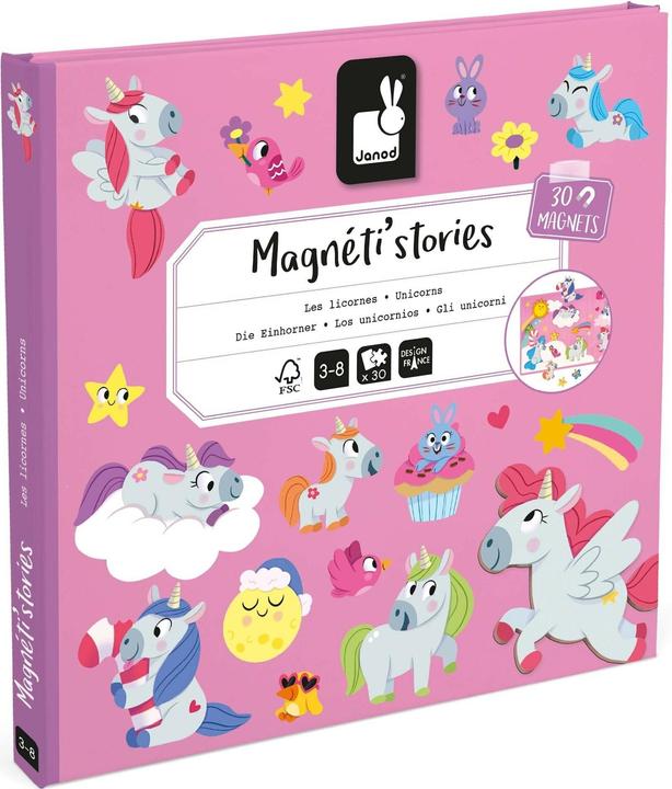 Actual product image Janod Magnetistories Unicorn