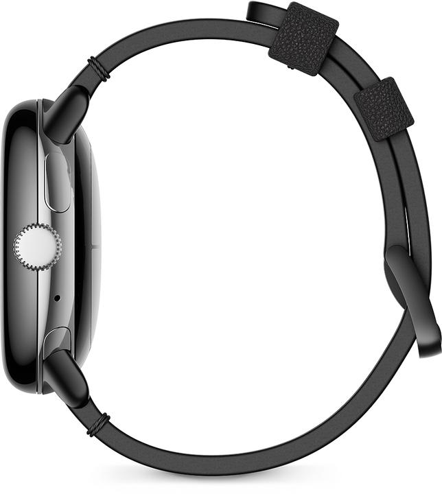 Image du produit Google Pixel watch Band - Obsidian Craft Leathe (Acier inoxydable, Cuir italien)