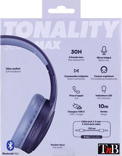 Image du produit T'nB Casque (30 h, Sans fil)