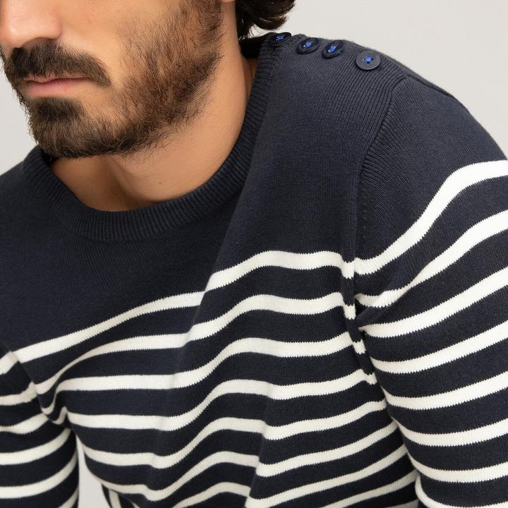 Image du produit La Redoute Collections Pull marin en coton biologique (XL)