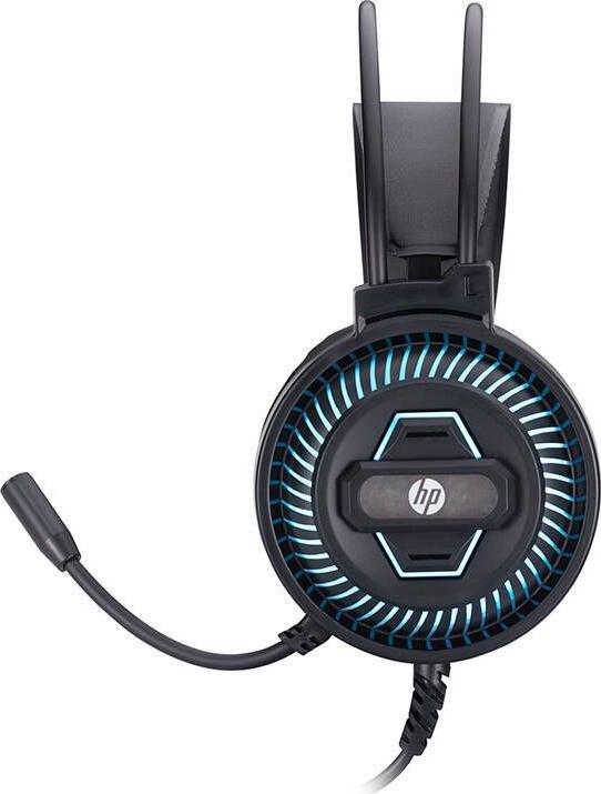 Actual product image HP DHE 8001U Wired headphones (black) (Cable)