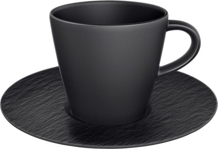 Produktbild Villeroy & Boch Kaffeetasse mit Untertasse 2tlg. Manufacture Rock blanc (220 ml, 2 x)