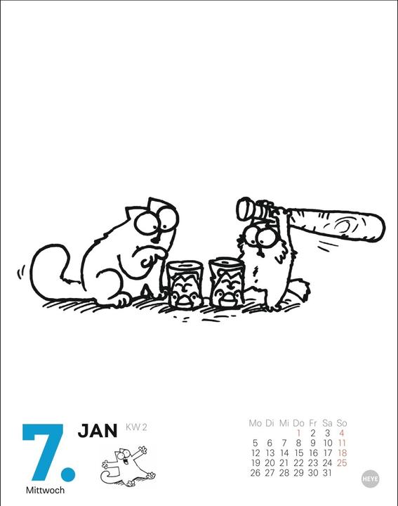 Immagine prodotto Simons Katze Tagesabreisskalender 2026 (11 x 14 cm, Tedesco)