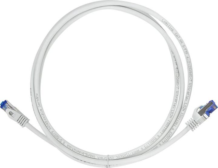 Image du produit LogiLink Câble de raccordement Ultraflex, Cat.6A, S/FTP, 2.0 m, gris avecCat.7 raw cable, extra flexible & (S/FTP, CAT6a, 2 m)