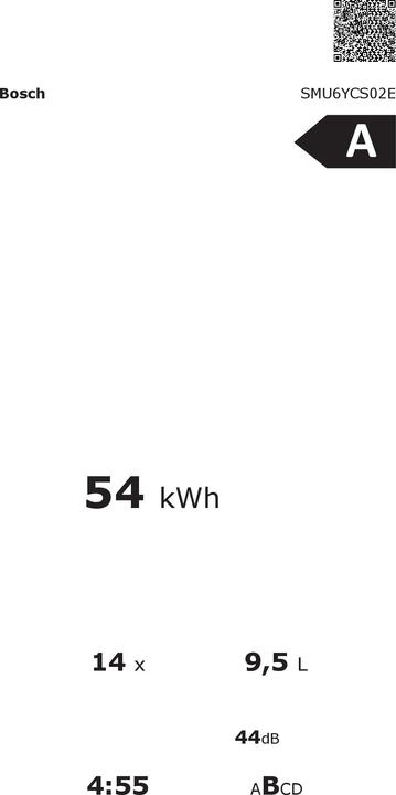 Actual product image Bosch Hausgeräte Undercounter dishwasher
