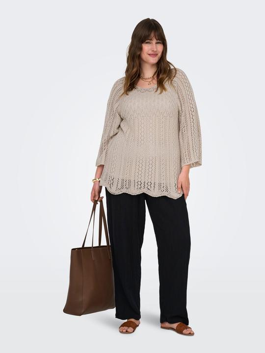Produktbild Only Normal geschnitten Rundhals Plus Pullover Strickpullover (L)