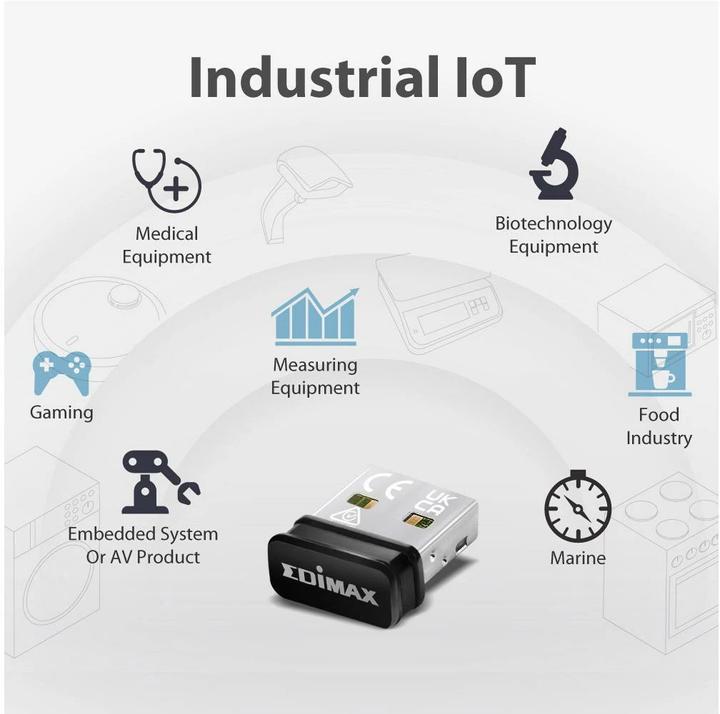Produktbild edimax AC600 Wi-Fi 5 Nano USB Adapter EW-7811ULC Wireless (USB)