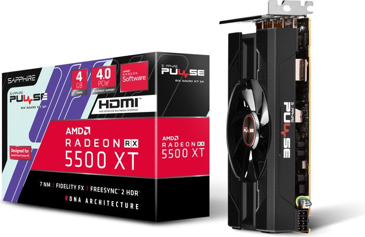 Actual product image Sapphire Pulse Radeon RX 5500 XT SF (4 GB)