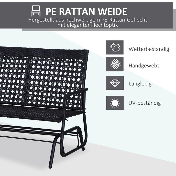 Image du produit Outsunny Banc à bascule Banc de jardin