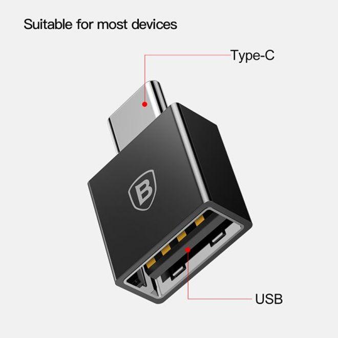 Actual product image Baseus Exquisite OTG (USB Type C, USB-A)