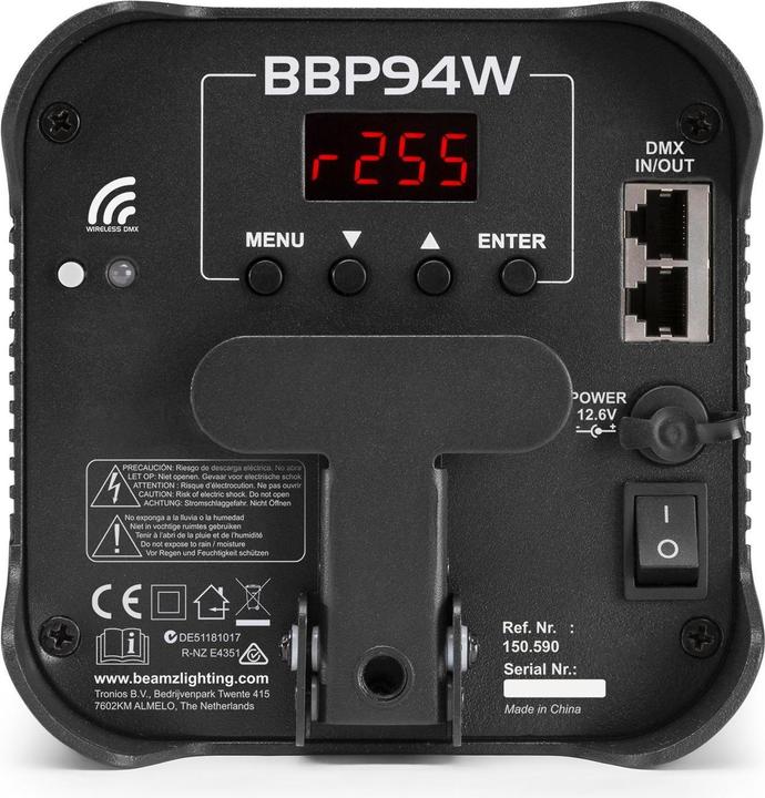 Produktbild BeamZ Bodenstrahler BBP94W Uplight Par (12 W, LED)