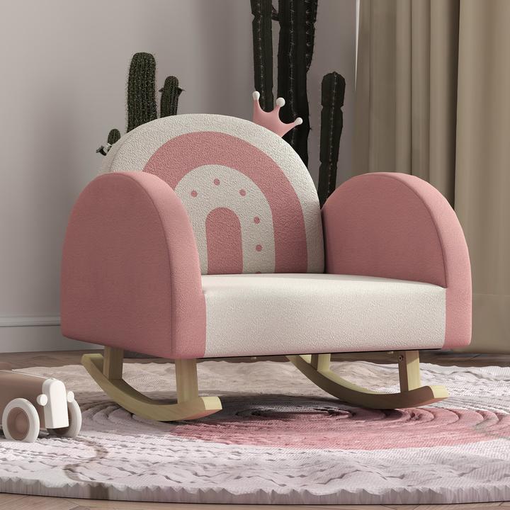 Produktbild Aiyaplay Kindersessel Samt, Holz Rosa (Kindersessel)