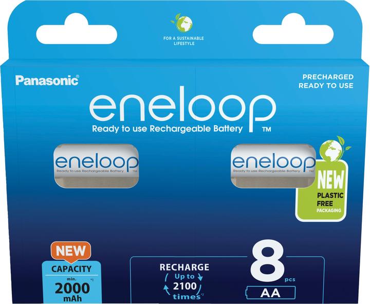 Panasonic eneloop (8 Stk., AA, 2000 mAh)