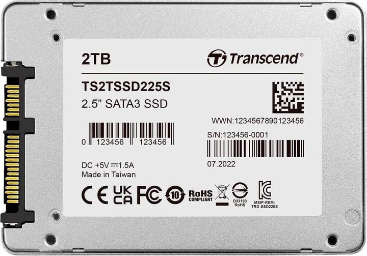 Immagine prodotto Transcend 2TB 2.5IN SSD SATA3 3D TLC (2000 GB, 2.5")
