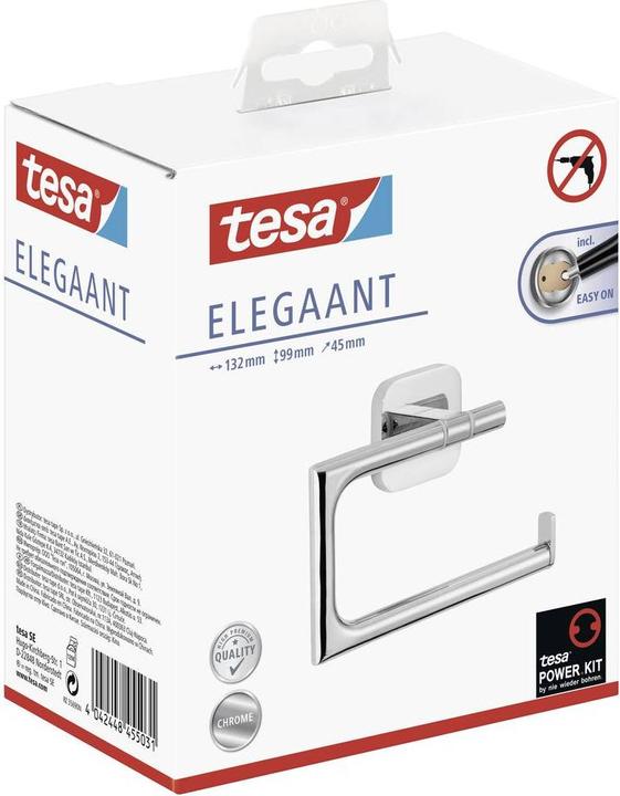 Immagine prodotto tesa Porta rotolo di carta igienica ELEGAANT con soluzione adesiva senza trapano