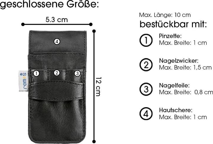 Immagine prodotto Remos Nageletui für 4 Instrumente