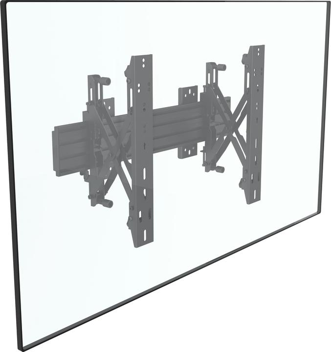 Produktbild Multibrackets Wandhalter Push in Pop out, 40"-75", schwarz (Wand, 75", 30 kg)