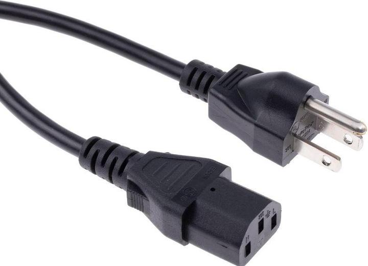 Immagine prodotto Rs Pro Cavo di rete, A IEC C13 / presa, B spina USA tipo B / spina, 10 A, 2,5 m nero, 125 V (2.50 m)