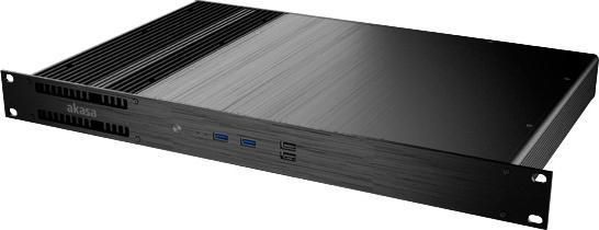 Actual product image Akasa Galileo TU3 Thin Mini-ITX 1U Case, OEM (Thin Mini ITX)