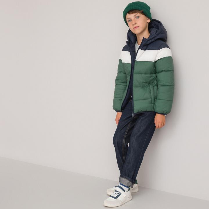 Actual product image La Redoute Collections Warm reversible quilted jacket with hood (102)