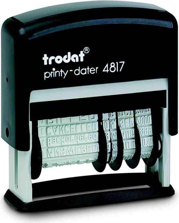 Produktbild Trodat Wort- und Datumsstempel 4817 Schwarz