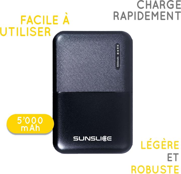 Produktbild Sunslice Externer Akku "Gravity 5" (5000 mAh, 10 W, 18500 Wh)