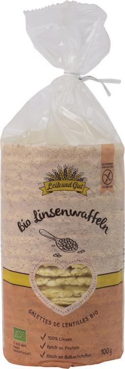 Leib und Gut Galettes de lentilles bio au sel 100 g (116 g)