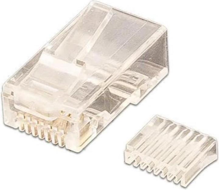 Produktbild Wirewin Stecker RJ45 Cat.6 100 Stück, ungeschirmt, Einführhilfe (Netzwerkkabel Stecker)