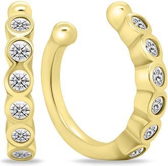 Produktbild Brilio Silver - Fashion gold-plated earrings with clear zircons EA695Y