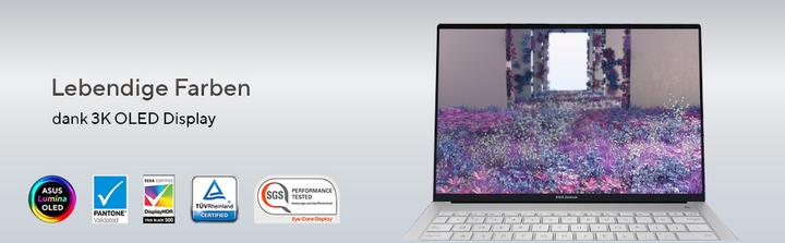 Image du produit ASUS Zenbook S 14 (14", Intel Core Ultra 7 256V, 16.38 Go, 1000 Go, DE)