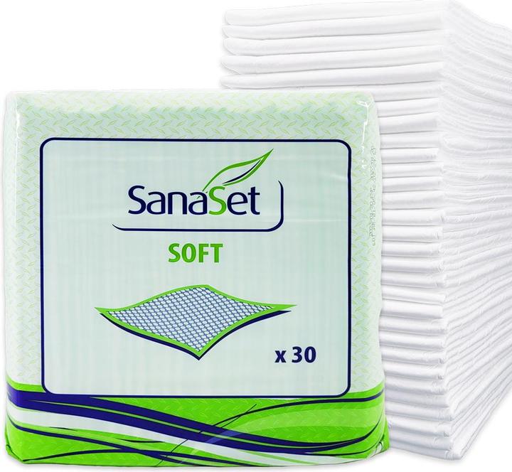 Produktbild SanaSet Premium Einweg Inkontinenzunterlagen - maximaler Schutz, hohe Saugfähigkeit - 40x60cm (40 x)
