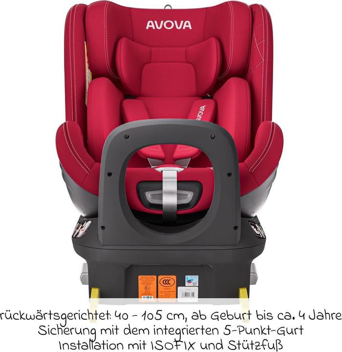 Produktbild Avova Swan-Fix I-Size Reboard Kindersitz (Reboarder, ECE R129/i-Size Norm)