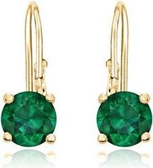 Immagine prodotto JVD Gentle Gold-Plated Earrings With Green Zircons (Giallo oro)